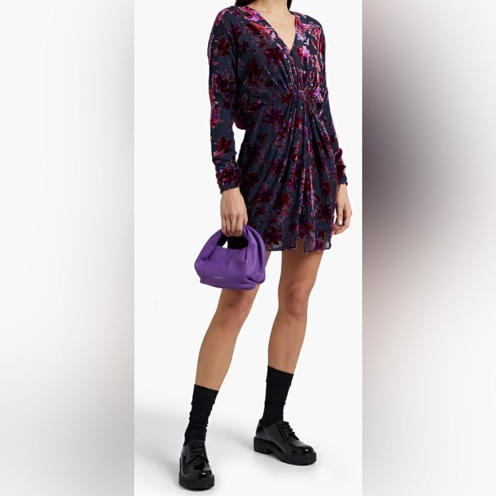 RAG & BONE
Eloise gathered devoré-velvet mini dress